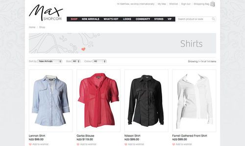 Maxshop.com (recent client work)