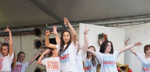 The performers thrilled the crowd