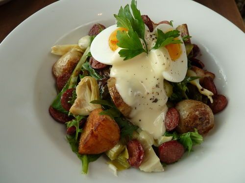 Barcelona Salad with chorizo and potato