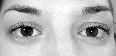 After: Lash perm and tint