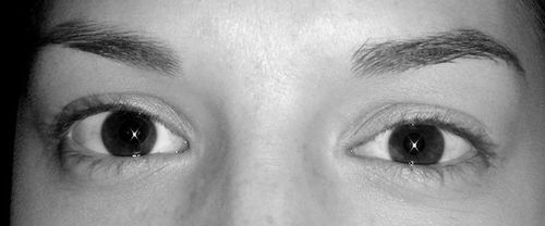 Before: Lash perm and tint