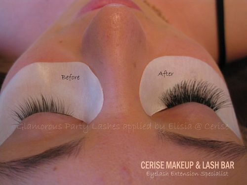 Dramatic temporary lashes