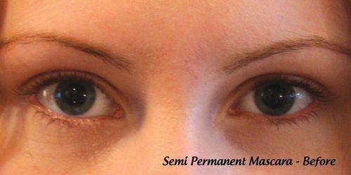 Before: semi-permanent mascara