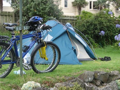 Grassy tent sites