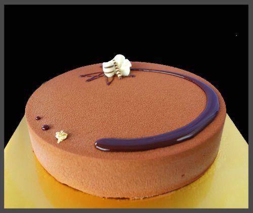 Chocolate Mousse(with Sprayed Chocolate)