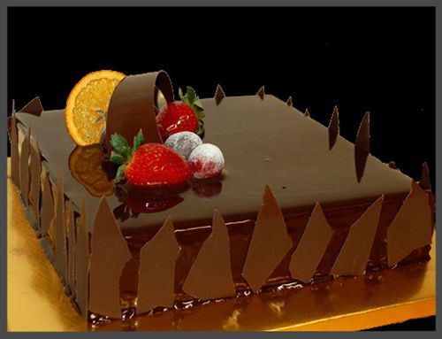 Square Chocolate Mousse(with Glossy Finish)