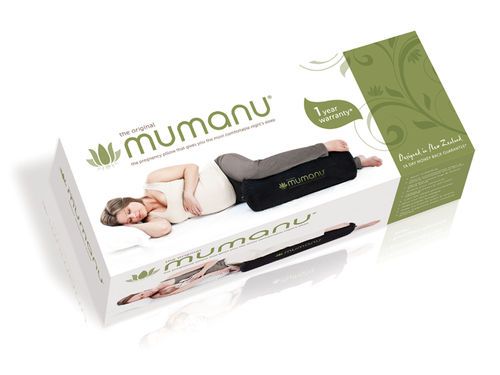 The gorgeous new packaging for the Mumanu Pregnancy Pillow has arrived!