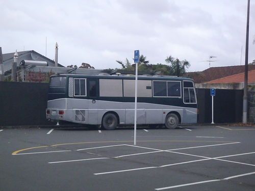 <p>
Parked overnight with stickered vehicle as allowed in Dunedin District Council area</p>