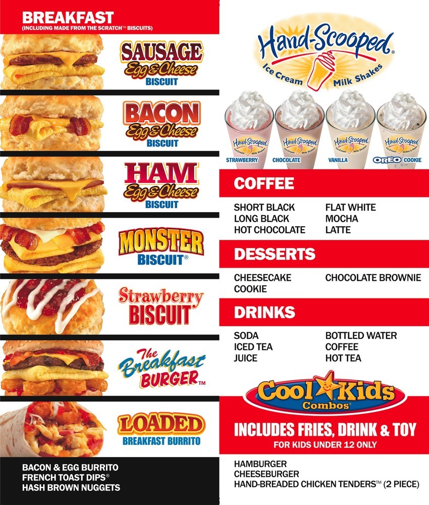 carl jr menu