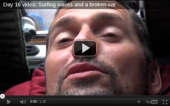 A day for remembering on the Moana Day 16 video: Surfing waves and a broken oar