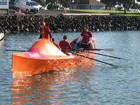 Team Gallagher test capsizing Moana.