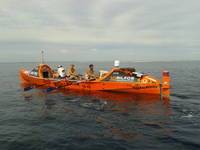 Team Gallagher soon after rounding North Cape