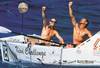 Rob Hamill and Phil Stubbs after winning the inaugural Atlantic Rowing Race in 41 days 2 hours 55 minutes - photo Jon Nash