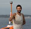 Martin Berka soon after rounding North Cape
