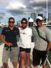 Nigel with his chiropractor from Back 4 Good in Grey Lynn, Dr Frank Pakenham and personal trainer from Seven Senses in West End Road, Matt Attui